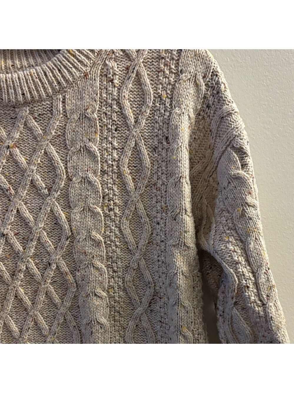 J. Crew Factory Textured Knit Sweater in Beige Speckled - Picture 4 of 5